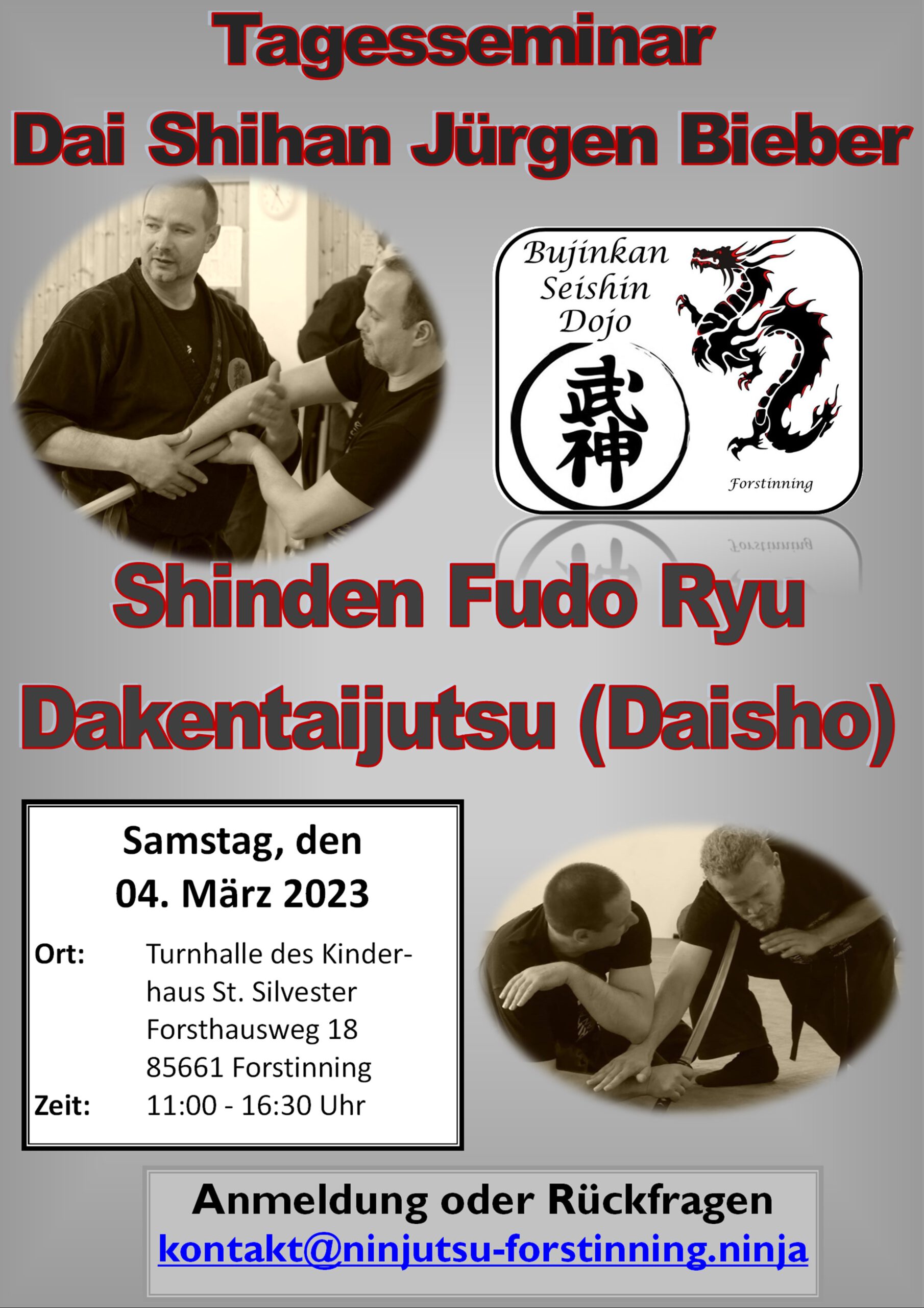 Tagesseminar - Shinden Fudo Ryu Dakentaijutsu (Daisho)