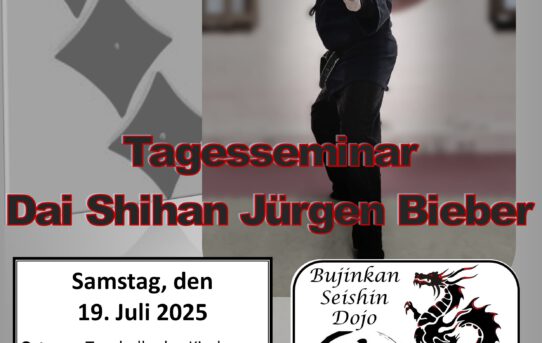 Tagesseminar mit Dai Shihan Jürgen Bieber - 19. Juni 2025